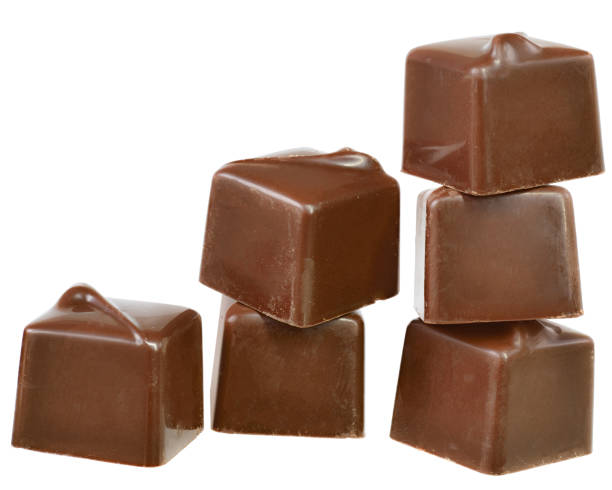 istock Cubes of chocolate candy isolated 1282276565