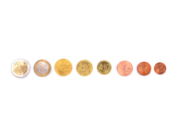 istock Euro coins set isolated on white background 1282277038
