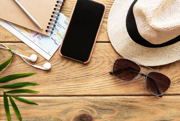 istock Summer holiday background. Travel concept 1282278115