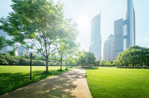istock Green Space, Lujiazui Central, Shanghai, China 1282280714