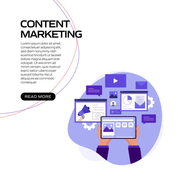 istock Content Marketing Concept Vector Illustration for Website Banner, Advertisement and Marketing Material, Online Advertising, Business Presentation etc. 1282283402
