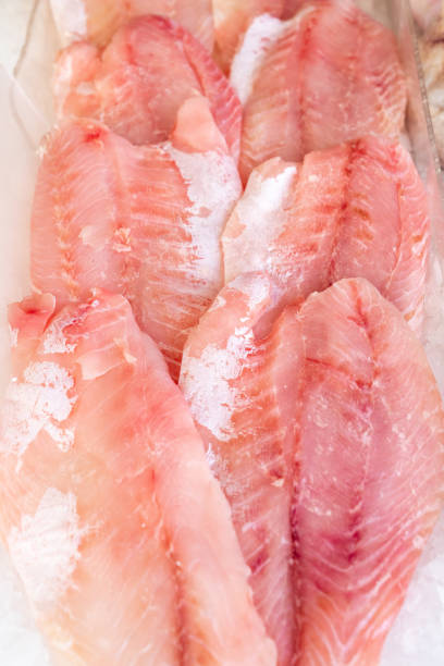 istock African perch fillet on ice at seafood market 1282283424