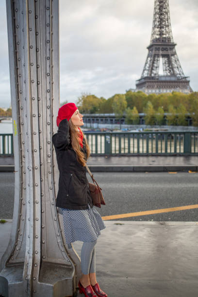 istock Young stylish woman in Paris 1282284464