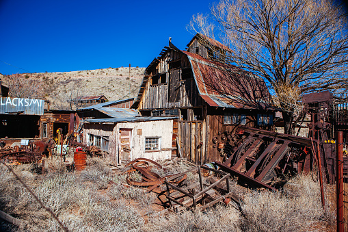 Virginia City, NV - May 17, 2022: Old Washoe Club in historic downtown Virginia City.