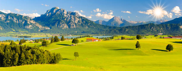istock beautiful panoramic landscape in Bavaria, Germany 1282294589