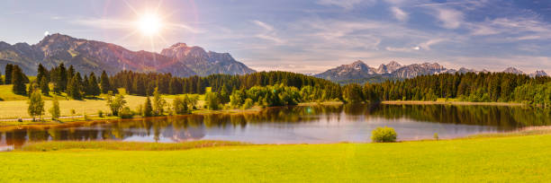 istock beautiful panoramic landscape in Bavaria, Germany 1282295549