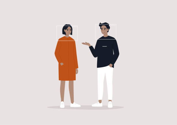 illustrations, cliparts, dessins animés et icônes de une réunion en ligne, deux personnages bavardant via l’application d’appel vidéo - computer silhouette cartoon women