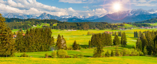 istock beautiful panoramic landscape in Bavaria, Germany 1282298142