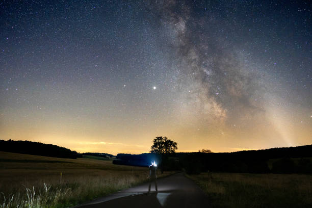 istock A man and the Milkyway 1282298434