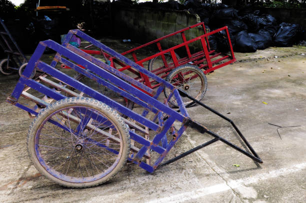 istock Twowheel steel square cart 1282298509