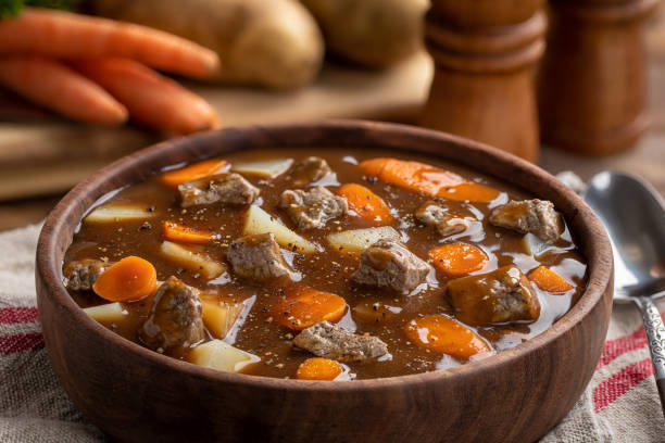 Bowl of Vegetable Beef Soup