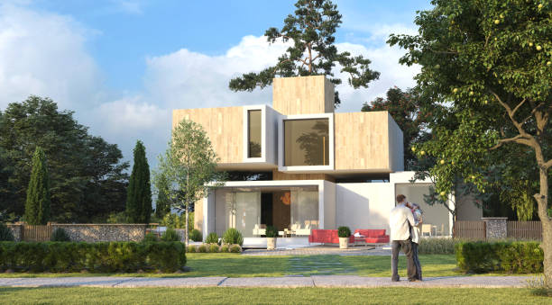 istock Luxury modern family house 1282298739