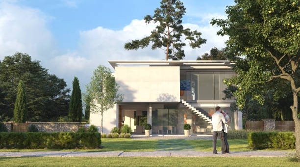 istock Luxury modern family house 1282299533