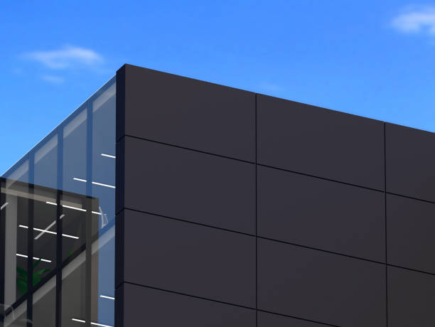 istock Logo mockup 3d sign building office or shop 1282299664