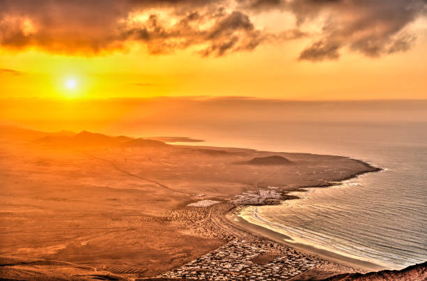 istock Sunset over Lanzarote Island, Spain 1282299783