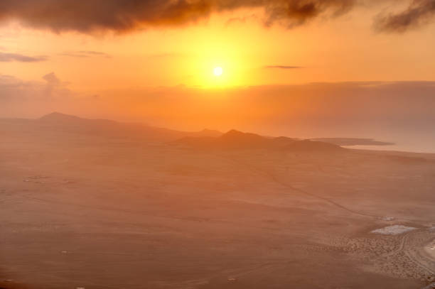 istock Sunset over Lanzarote Island, Spain 1282299793