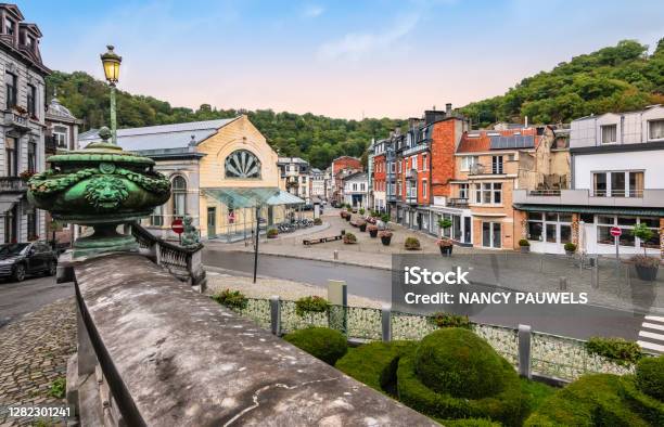 Town Centre Of Spa Belgium Stock Photo - Download Image Now - Belgium, Spa, Liege