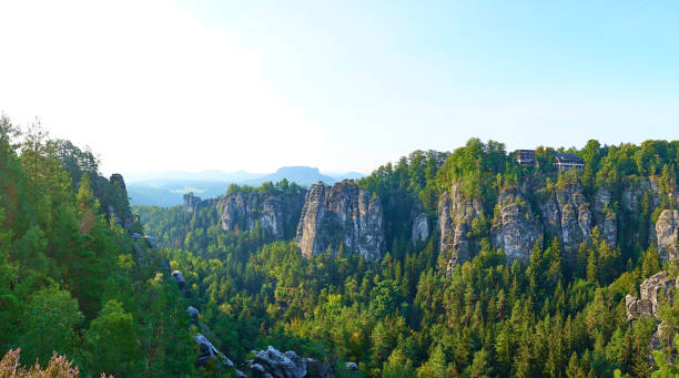 istock Elbe Sandstone Mountains in Saxon Switzerland - East Germany. 1282302493