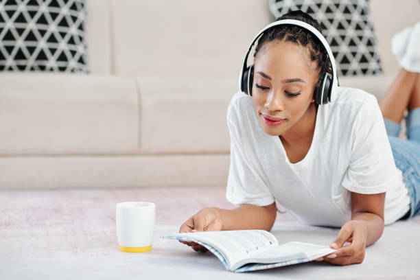 istock Woman doing listening exercise 1282304281