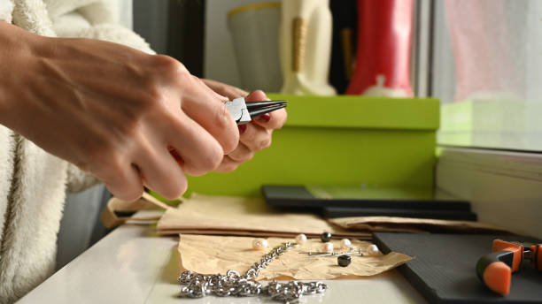 istock Making jewelry with your own hands 1282305408