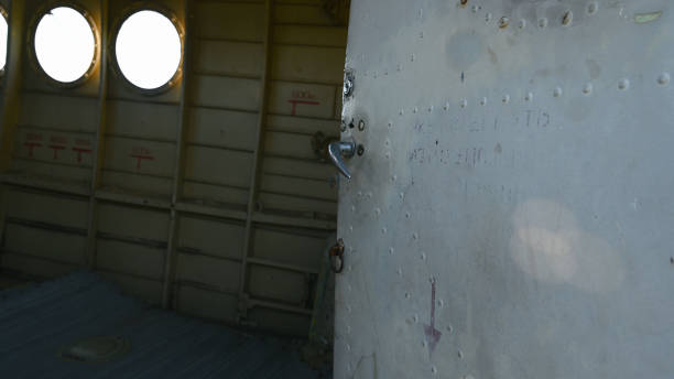 istock Open door to the plane 1282305722