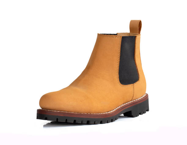 istock Chelsea boot with Nubuck leather isolated on white background. Clipping path 1282309261