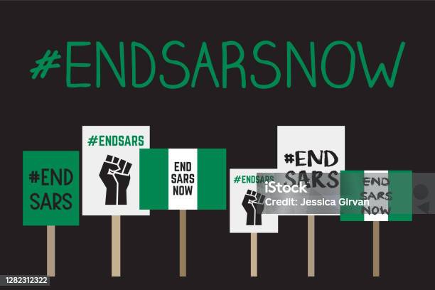 Endsars Graphics Design End Sars Vector Stock Illustration - Download Image Now - Concepts ...
