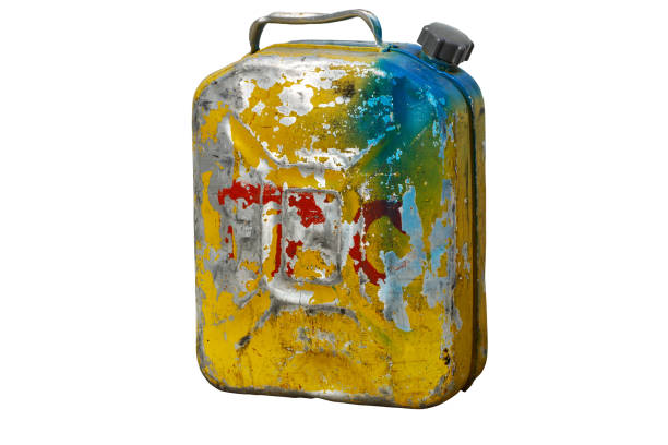 istock An old metal gas canister. Isolated object on a white background 1282316162