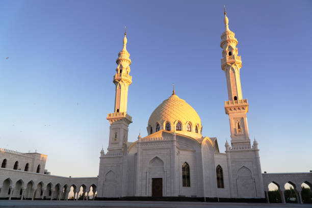 istock white mosque in Bolgar in summer on sunset 1282317641