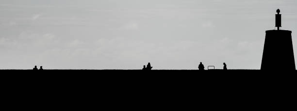 Urban scape in monochrome high contrast