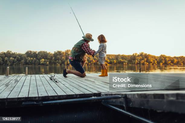 Todays A Good Day For Fishing Stock Photo - Download Image Now - Fishing, Grandparent, Grandfather