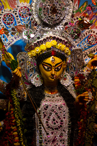 Die Höchste Shakti Maa Durga Wird In Größter Hingabe In Der