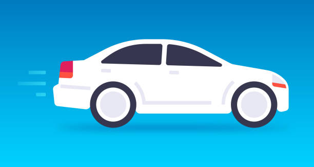 White Car Driving Stock Illustration - Download Image Now - Car, Vector, White Color - iStock White Car Driving Stock Illustration - Download Image Now - Car, Vector, White Color - iStock