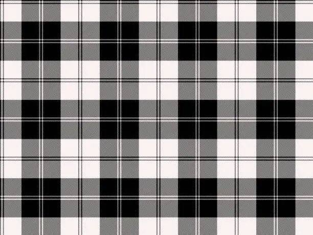 Vector illustration of seamless tartan check