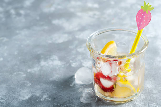 istock Refreshing homemade lemonade from berries and lemon. 1282347868