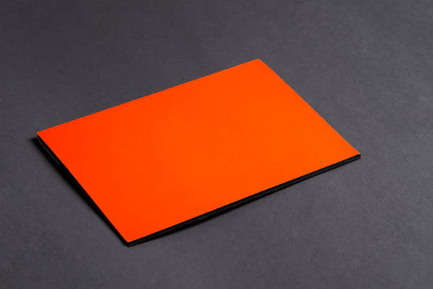istock Mockup template paper brochure on a black background. 1282348090