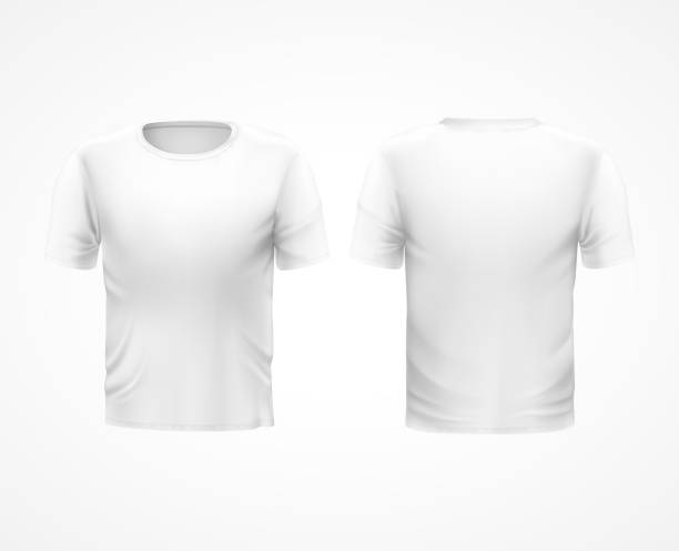 istock White t-shirt with short sleeves and round neck 1282352045