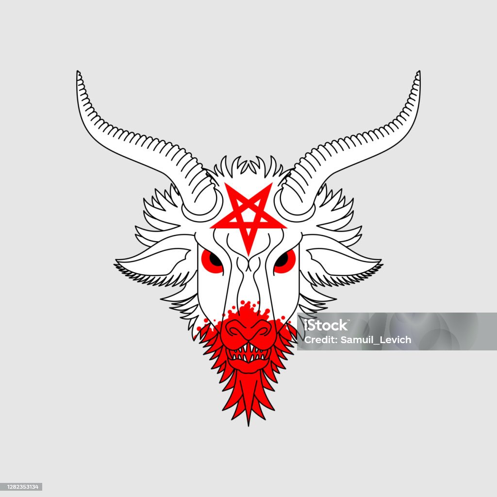 Quỷ Baphomet Biểu Tượng Satan Satan Với Đầu Dê Biểu Tượng Quỷ ...