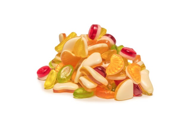 istock Assorted tasty gummy candies. 1282356866