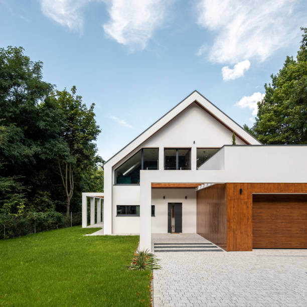 istock House entrance with cobblestone and lawn 1282358940