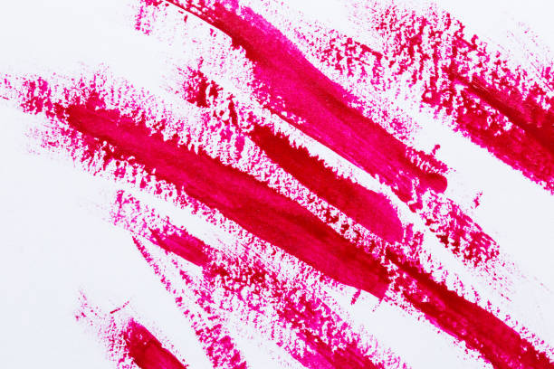 istock Nail polish on a white background in the form of strips and drops 1282362269