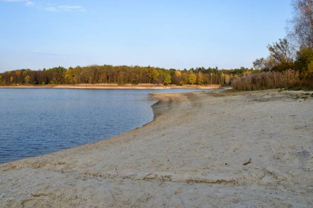 istock scenic lake in autumn with sandy shoals 1282362699