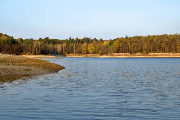 istock scenic lake in autumn with sandy shoals 1282362721