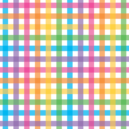 Vector illustration of multi colored pastel overlapping ribbon.