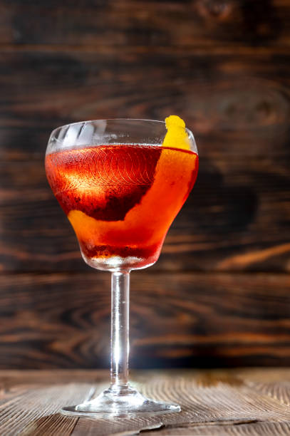 istock Glass of Boulevardier cocktail 1282362895