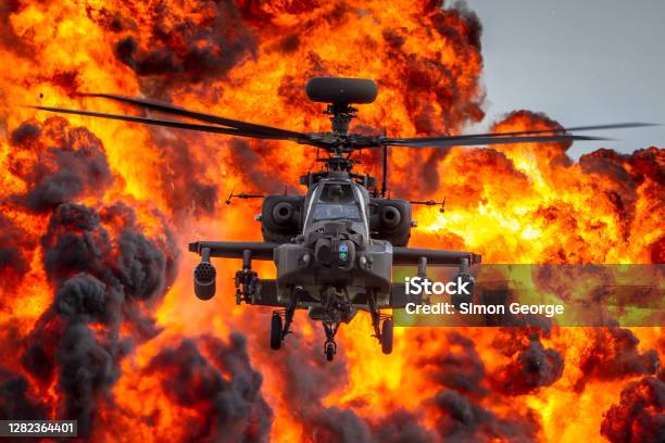 Apache Boom Stock Photo - Download Image Now - Apache Helicopter, Helicopter, Military