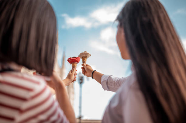 istock Two women holding an ice creams 1282368882