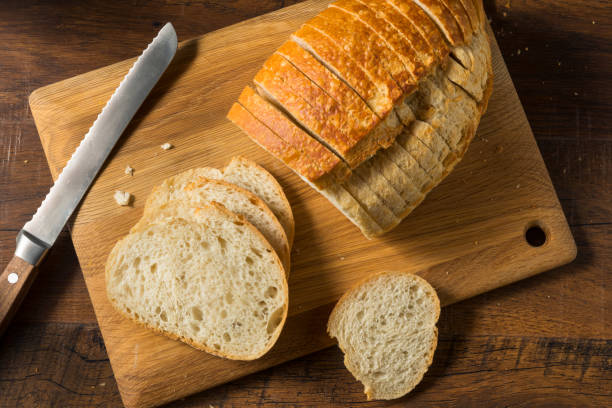 istock Homemade Organic Sliced Sourdough Bread 1282370365