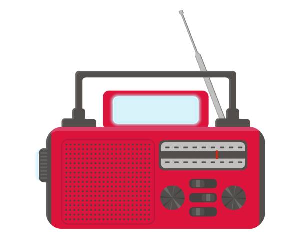 illustrazioni stock, clip art, cartoni animati e icone di tendenza di radio di emergenza - radio