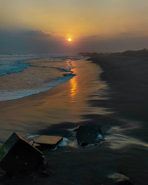 istock A beautiful sunset on Glagah Beach 1282382312